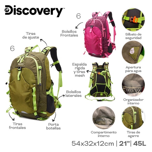 [LN-28810] MOCHILA CAMPING DISCOVERY 22319
