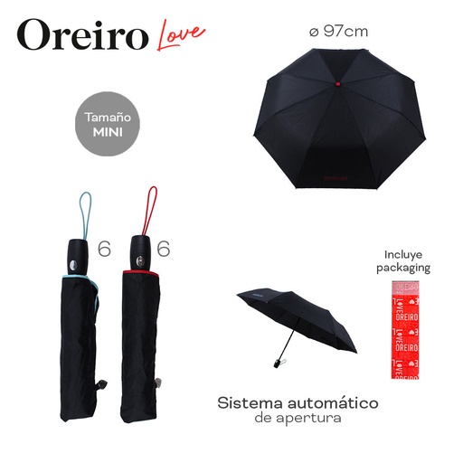 [LN-35031] PARAGUAS OREIRO LOVE 28991