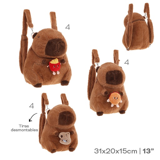 [LN-37454] MOCHILA PELUCHE CAPIBARA 53709
