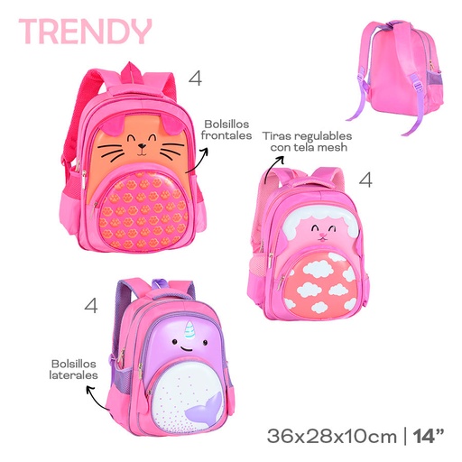 [LN-37446] MOCHILA INFANTIL TRENDY 53665
