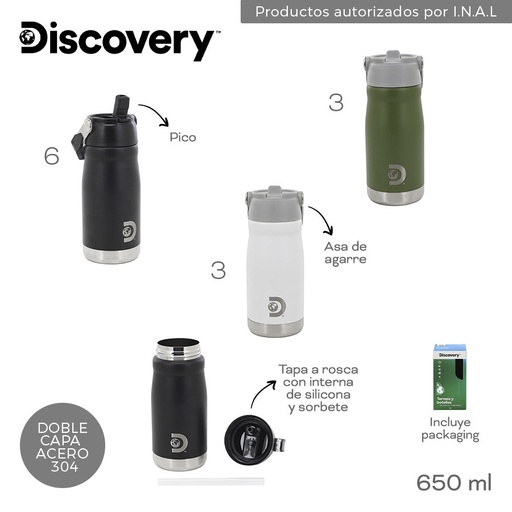 [LN-31596] BOTELLA TERMICA DISCOVERY 650ML 18459