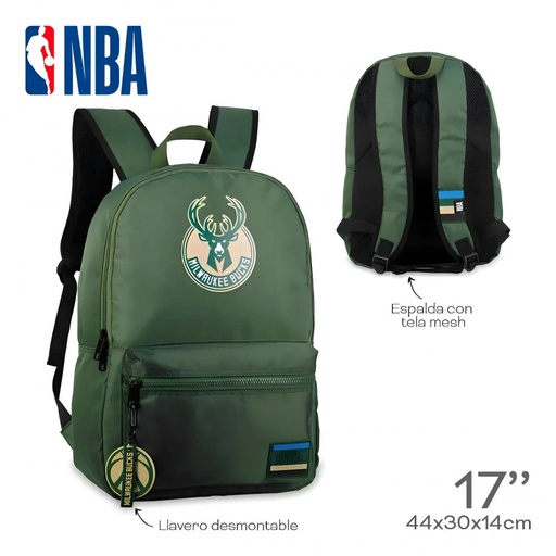 [LN-21876] MOCHILA NBA MILWAUKEE BUCKS 27636