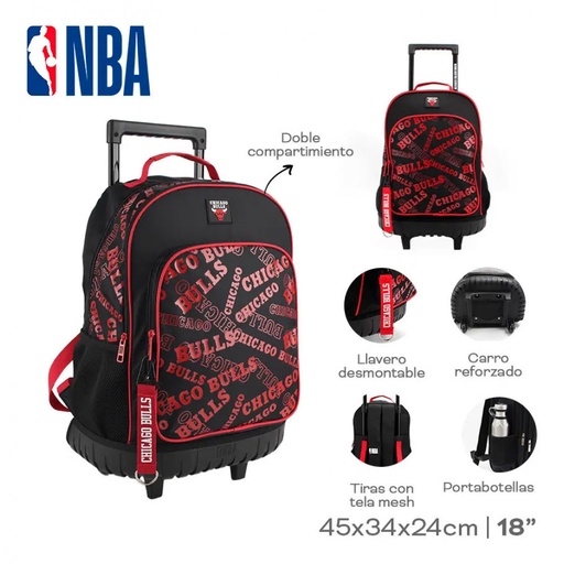 [LN-29148] MOCHILA CARRO NBA CHICAGO BULLS 28022