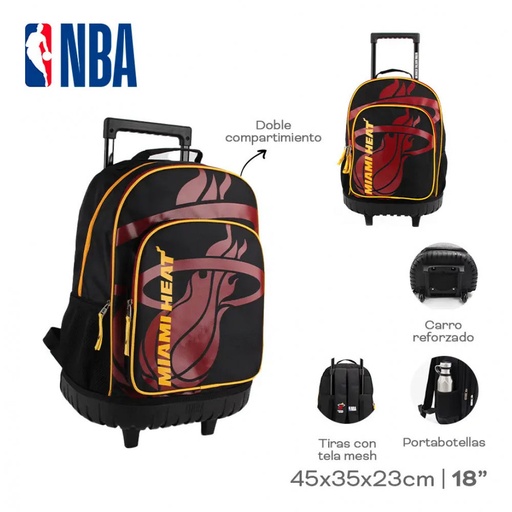 [LN-29146] MOCHILA CARRO NBA MIAMI HEAT 28021