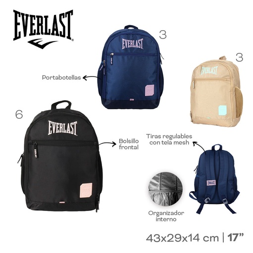 [LN-33851] MOCHILA EVERLAST 28838