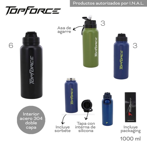 [LN-36992] BOTELLA TERMICA TOP FORCE 31854