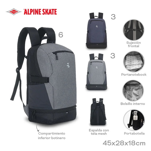 [LN-22143] MOCHILA PORTA NOTEBOOK ALPINE SKATE 16240