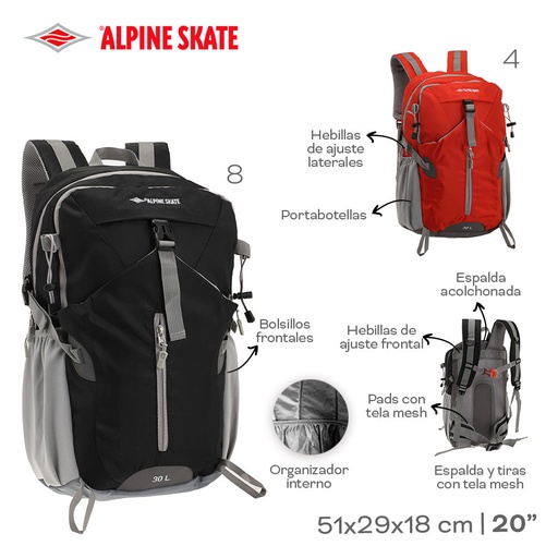 [LN-36119] MOCHILA CAMPING ALPINE SKATE 53676