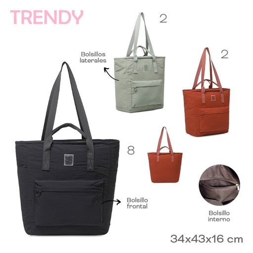 [LN-35886] TOTE BAG TRENDY 18595