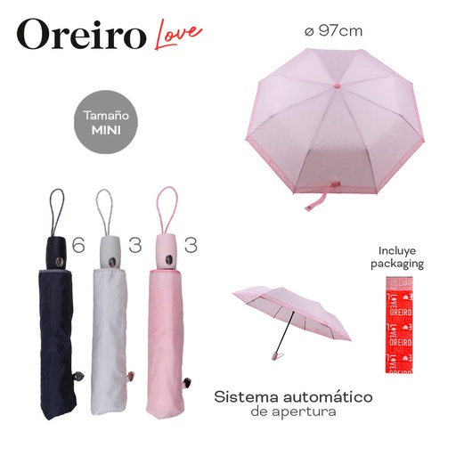 [LN-35023] PARAGUAS OREIRO LOVE 28989