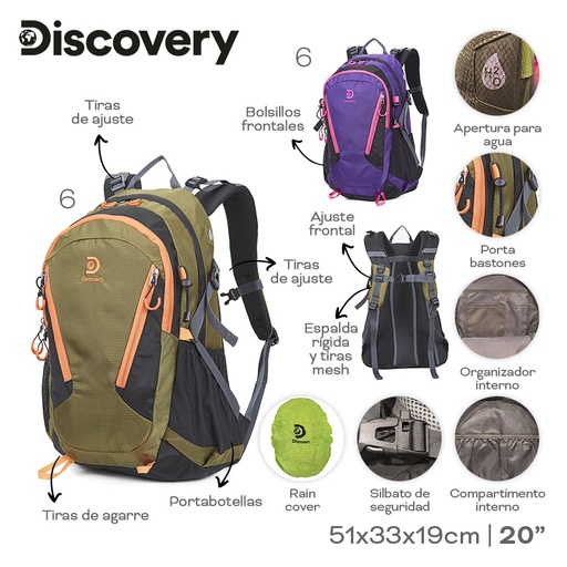 [LN-27404] MOCHILA CAMPING DISCOVERY 22316