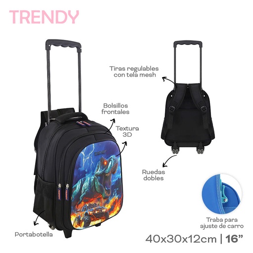 [LN-34204] MOCHILA CARRO TRENDY 30116