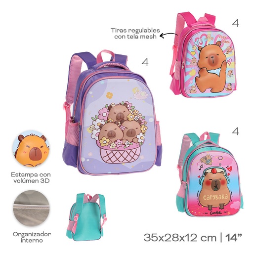 [LN-34144] MOCHILA INFANTIL CAPYBARA 53653