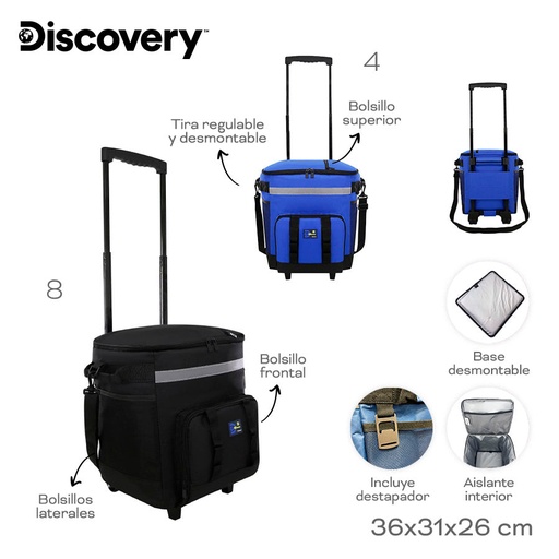 [LN-34082] COOLER CON CARRO DISCOVERY 30434