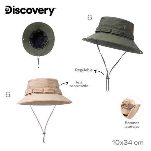 [LN-27478] GORRO PESCADOR DISCOVERY 16418