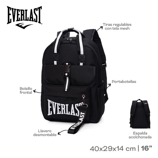 [LN-12187] MOCHILA EVERLAST CON LLAVERO 21931-21932-21933