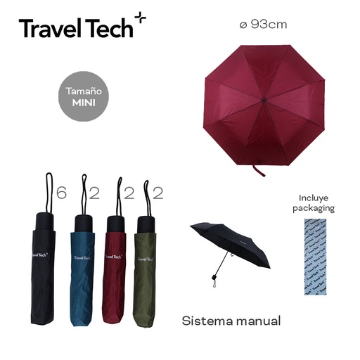 [LN-33036] PARAGUAS TRAVEL TECH 28871