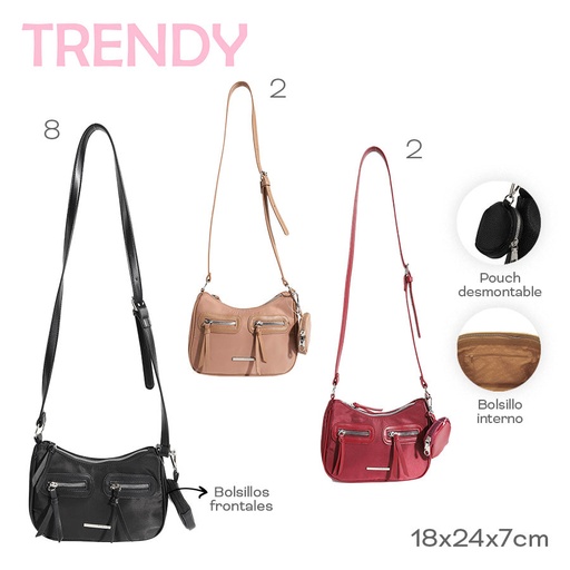 [LN-31468] CARTERA C/MONEDERO TRENDY 28403