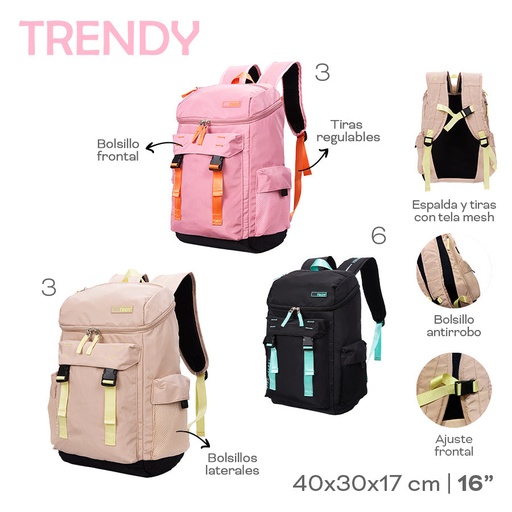 [LN-30669] MOCHILA TRENDY 22514