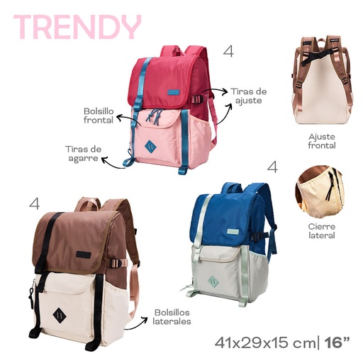 [LN-30666] MOCHILA TRENDY 22509