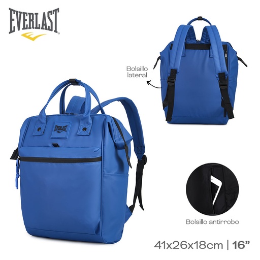 [LN-28298] MOCHILA EVERLAST BOCA DE PEZ NYLON 22443