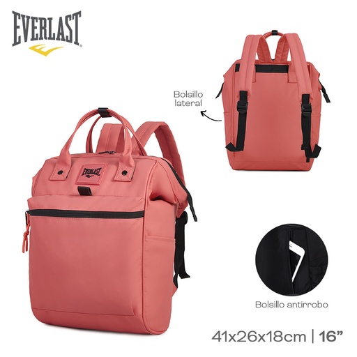 [LN-28297] MOCHILA EVERLAST BOCA DE PEZ NYLON 22442