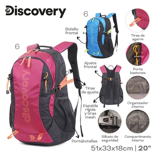 [LN-27383] MOCHILA CAMPING DISCOVERY 22308