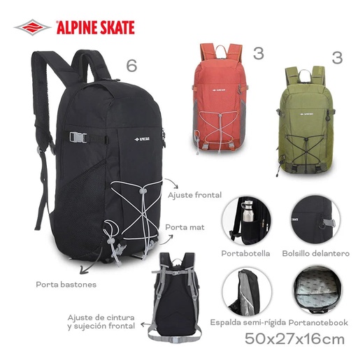 [LN-25589] MOCHILA ALPINE SKATE 16243