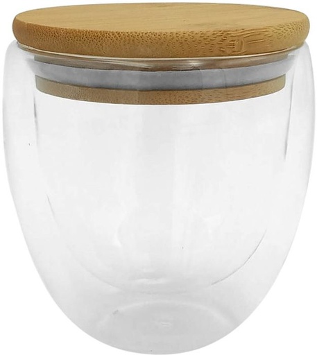 [SS-T599] TAZA DOBLE VIDRIO "COLOMBIA"