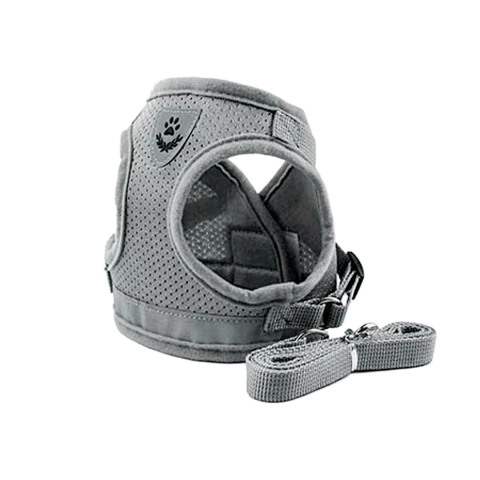 [RA-P302S] Pretal arnés para perro y gato reflectivo con correa. 4 colores