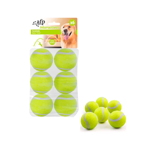 [RA-P462GRREP] Set x 6 pelotas de tenis de repuesto para lanzador grande