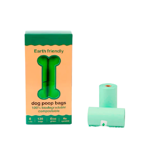 [RA-P602BIO] Set x 8 rollos de 15 bolsas excremento biodegradables / compostables