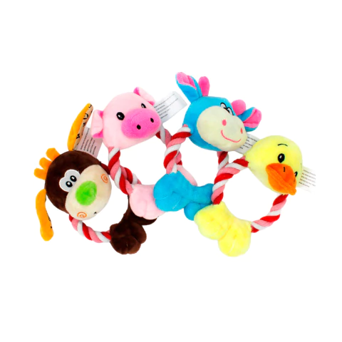 [RA-P440D] Peluche animalitos con soga 17cm