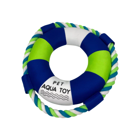 [RA-P4582] Juguete para agua "salvavidas" relleno vellón, con soga. 24cm