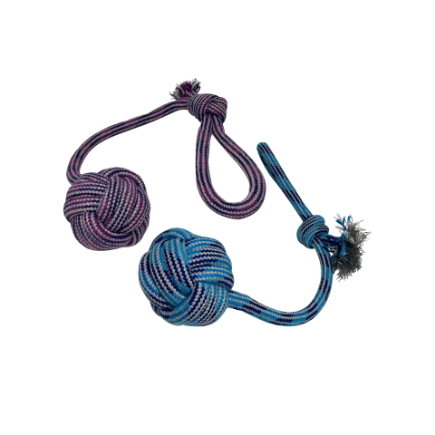 [RA-P4517] Juguete soga con pelota nudo mediano. 46cm