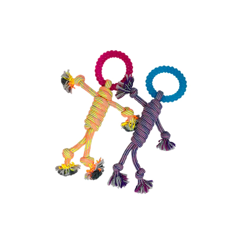 [RA-P4514] Juguete soga con mordillo. 32cm