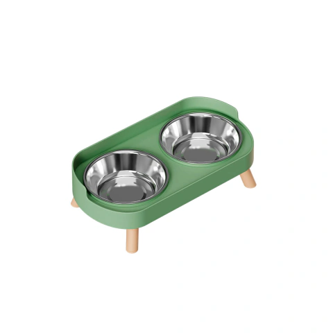 [RA-P137A] Comedero elevado doble 2 comederos acero inoxidable