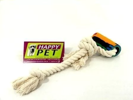[HP-914] Tirador de soga de algodón con manopla para perros
