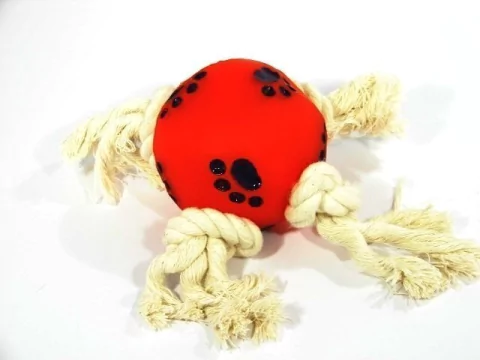 [HP-324] Chifle con soga: Pelota con huellitas