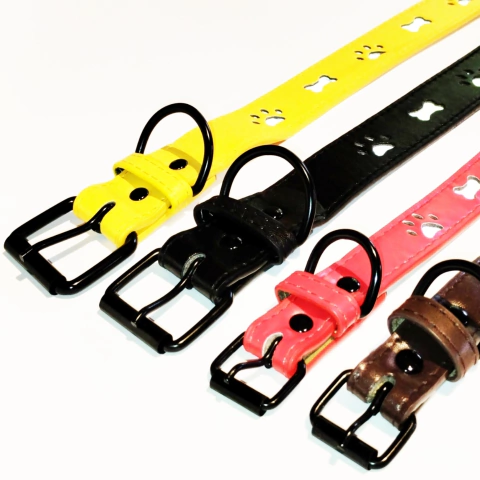 [HP-2371] Collar Ecocuero con huesos refractarios