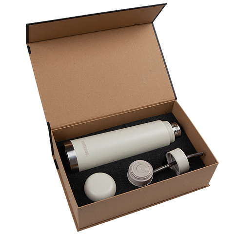 [WD-YUNTA700CZGGRABADO] Termo Mate doble función Waterdog Yunta - En caja de regalo - Grabado Personalizado