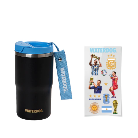 [WD-CLYDE480WHWC] Vaso térmico Waterdog Clyde - Edición Mundial + Stickers Selección Argentina